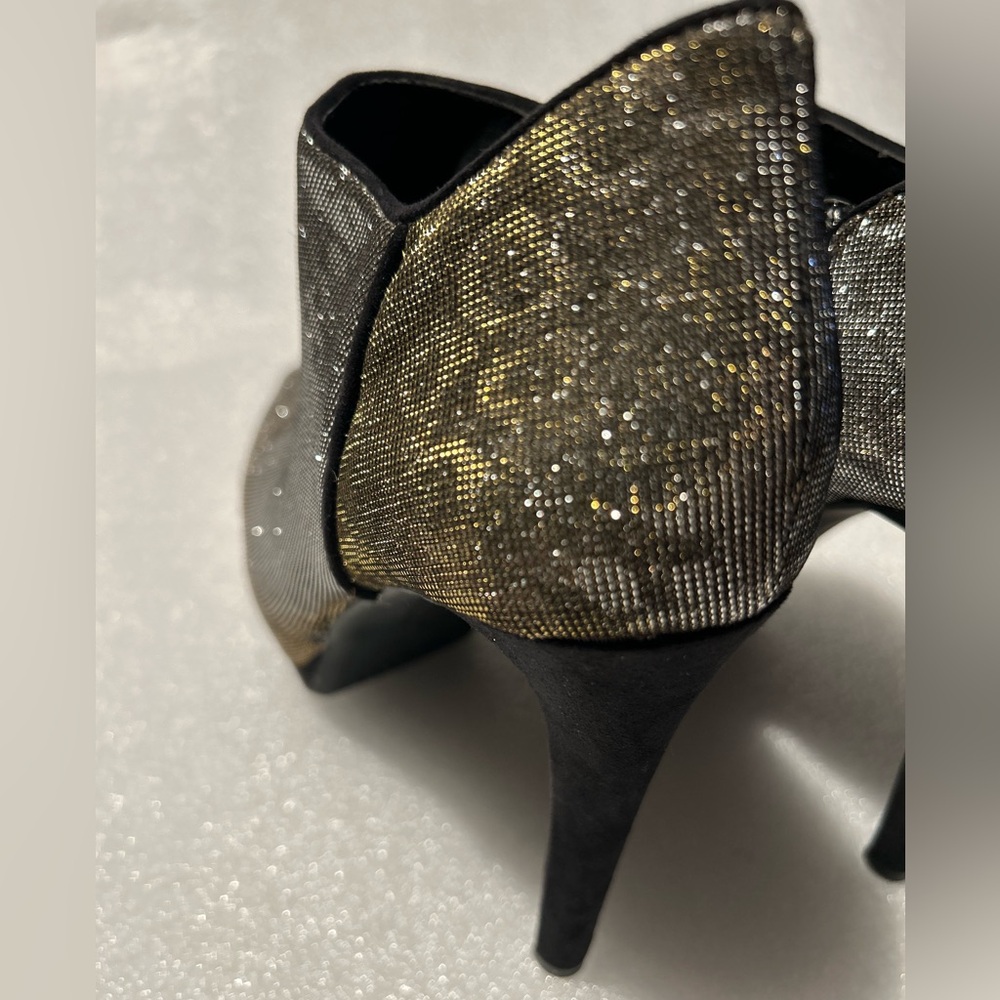 Gianni Bini Black, Gold and Silver Glitter Heels sz: 7.5 - Picture 5 of 11